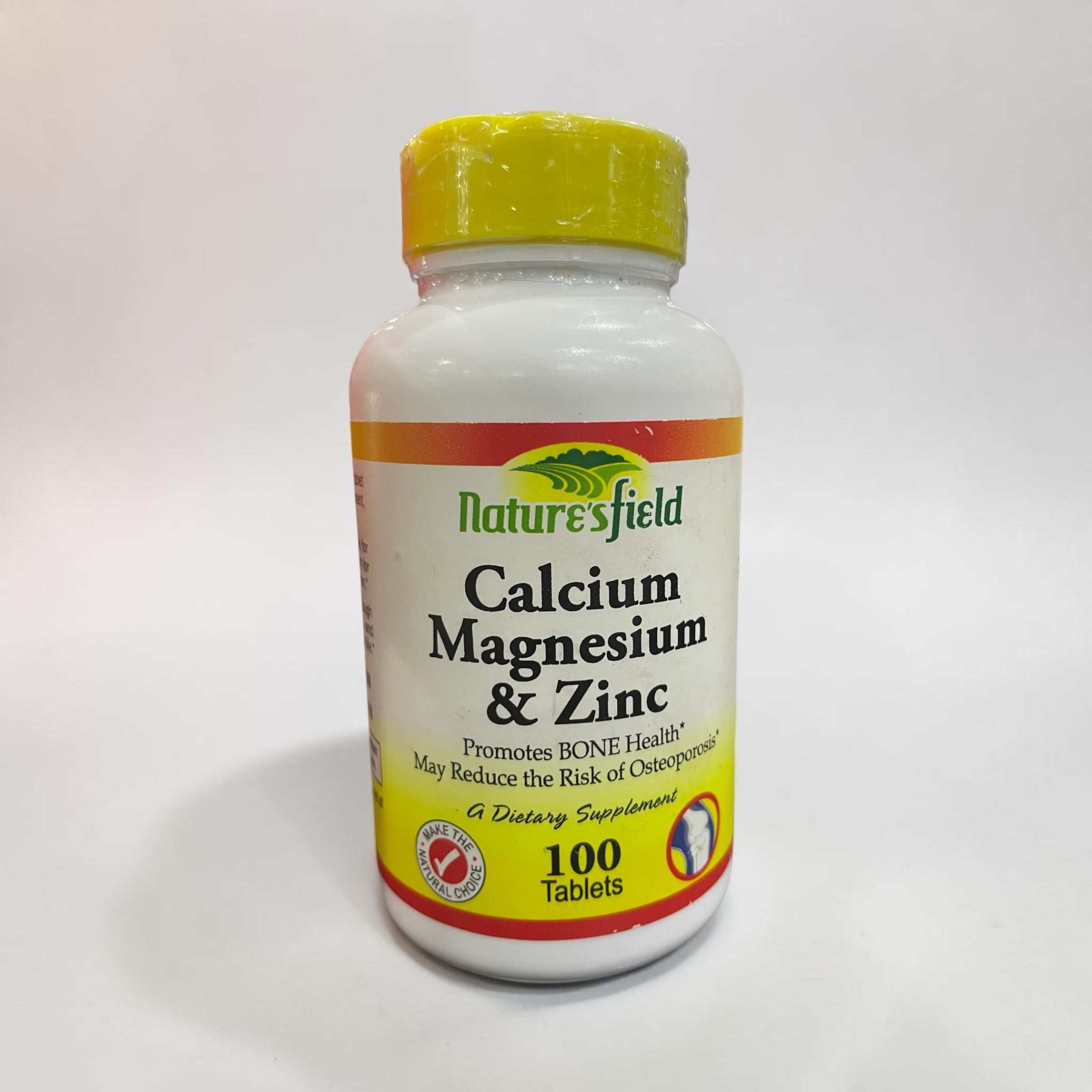 NATURE’S FIELD CALCIUM, MAGNESIUM &AMP; ZINC TAB X100
